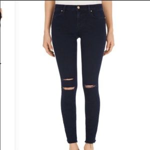 J BRAND Destroyed Crop Skinny Ankle Jean